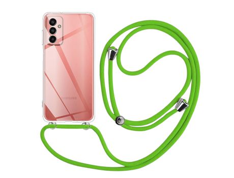 Funda cristal con Cordón verde para Samsung Galaxy M13 4G