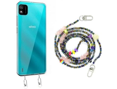 Funda cristal con Rosario smile para Wiko Y52