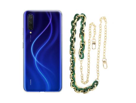 Funda cristal con Cordón Cadena azul para iPhone 11 Pro