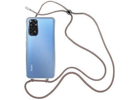 Funda cristal con Cordón marrón para Xiaomi Redmi Note 11 Pro