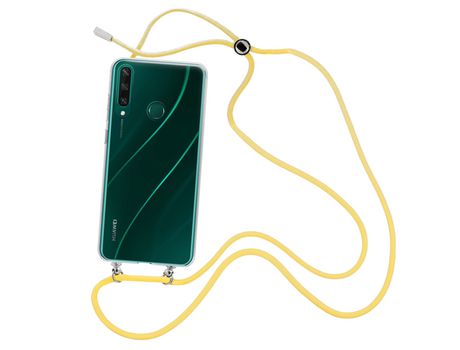 Funda cristal con Cordón Amarillo para Huawei Y6P