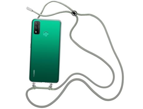 Funda cristal con Cordón Cadena Negro para Realme 8i