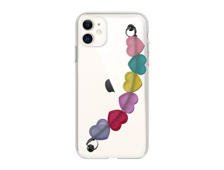 Funda cristal con Soporte Corazones para iPhone 12 Mini