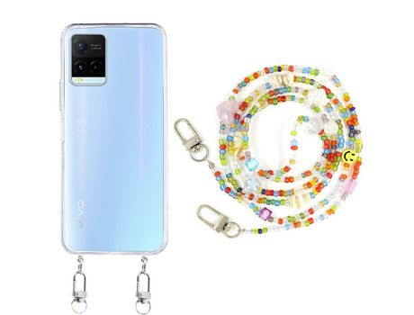 Funda cristal con Rosario ocean para Vivo Y21s