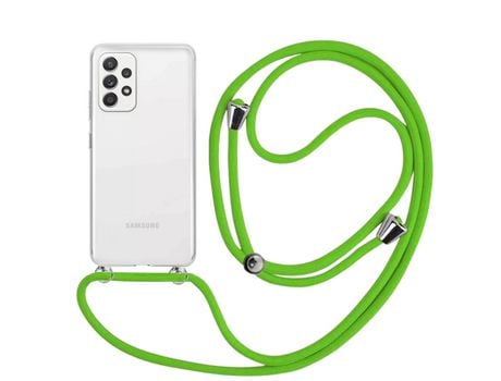 Funda cristal con Cordón verde para Samsung Galaxy A32 5G