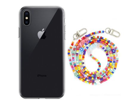 Funda cristal con Rosario colorful para iPhone X