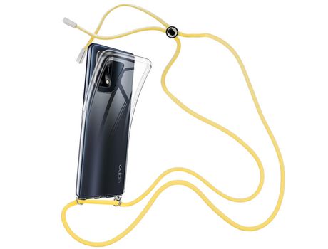 Funda cristal con Cordón Amarillo para Oppo A74
