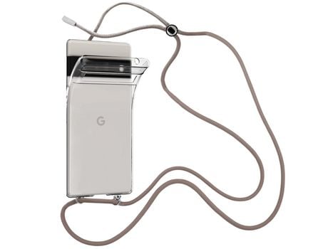 Funda cristal con Cordón marrón para Google Pixel 6 Pro