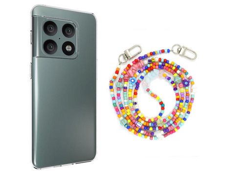 Funda cristal con Rosario colorful para Oneplus 10 Pro