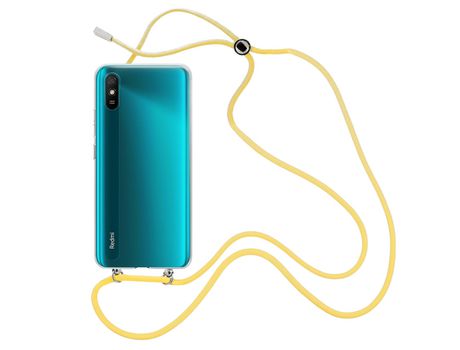Funda cristal con Cordón Amarillo para Xiaomi Redmi 9A