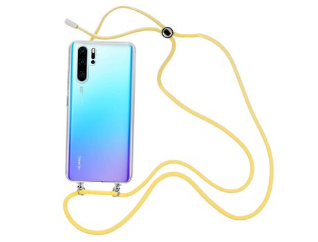 Funda cristal con Cordón Amarillo para Huawei P30 Pro