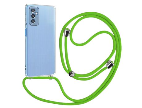 Funda cristal con Cordón verde para Samsung Galaxy M52 5G