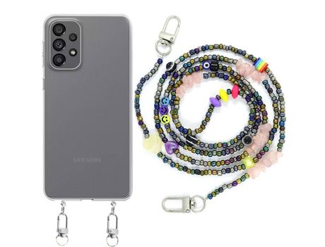 Funda cristal con Rosario smile para Samsung Galaxy A33