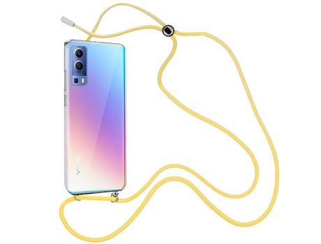 Funda cristal con Cordón Amarillo para Vivo Y52 5G