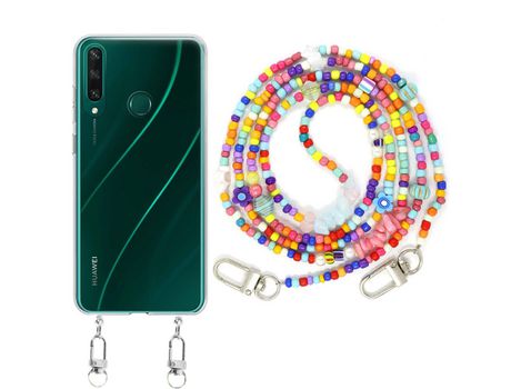 Funda cristal con Rosario colorful para Huawei Y6P