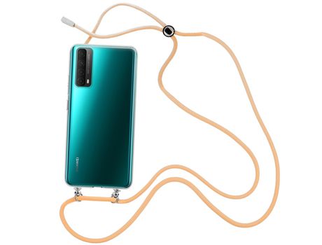 Funda cristal con Cordón Cadena rosa para Realme Narzo 50