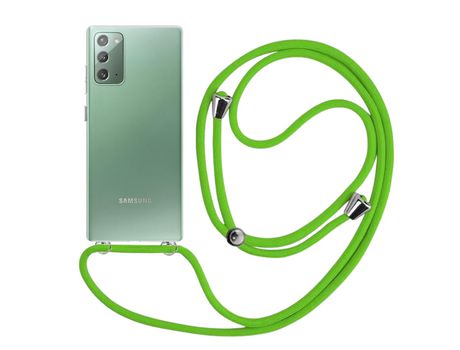 Funda cristal con Cordón verde para Samsung Galaxy Note 20