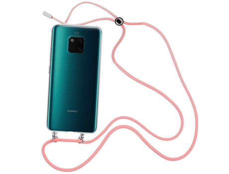Funda cristal con Cordón rosa para Huawei Mate 20 Pro