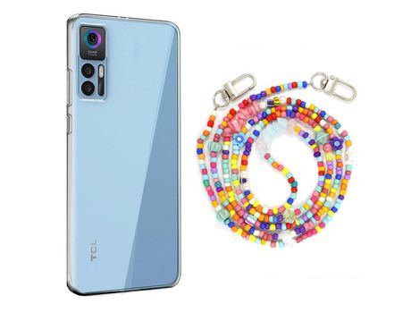 Funda cristal con Rosario colorful para TCL 30 5G