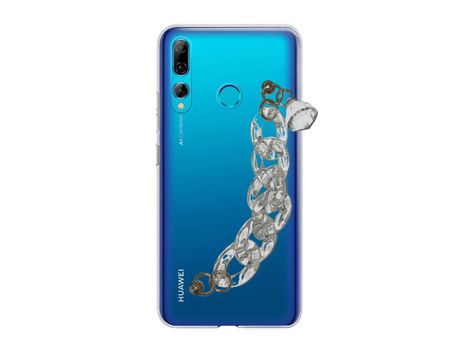 Funda cristal con Soporte diamante para Huawei P Smart+ 2019