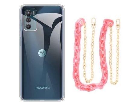 Funda cristal con Cordón Naranja para iPhone X