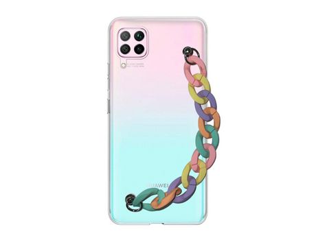 Funda cristal con Soporte rainbow para Huawei P40 Lite