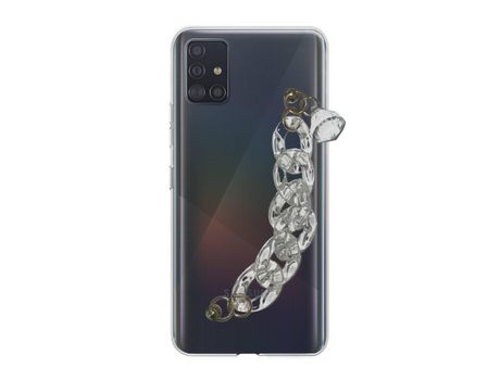 Funda cristal con Soporte diamante para Samsung Galaxy A71