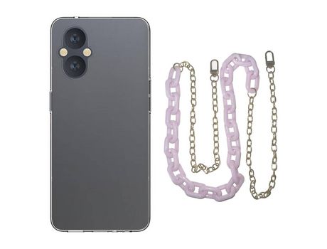 Funda cristal con Cordón rosa para Google Pixel 4 XL