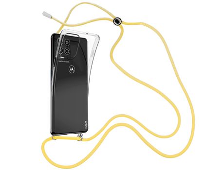 Funda cristal con Cordón Amarillo para Motorola Moto G100