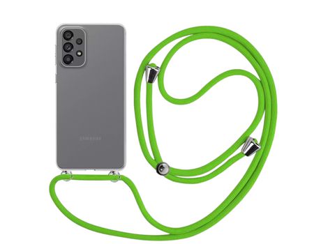 Funda cristal con Cordón verde para Samsung Galaxy A53 5G