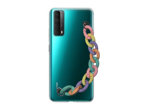 Funda cristal con Soporte rainbow para Huawei P Smart 2021