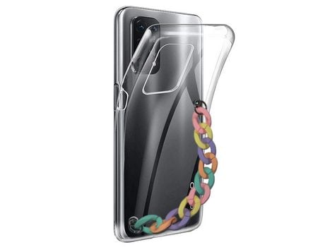 Funda cristal con Soporte rainbow para Oppo A74 5G