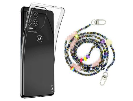 Funda cristal con Rosario smile para Motorola Moto G100