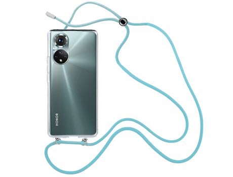 Funda cristal con Cordón azul para Honor 50