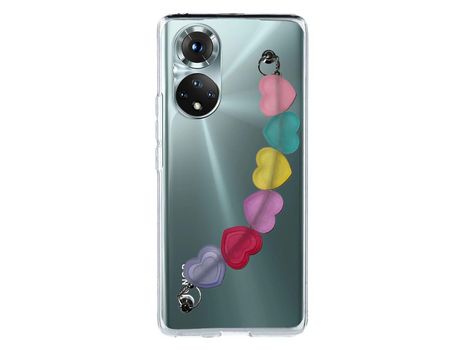 Funda cristal con Soporte Corazones para Huawei P50