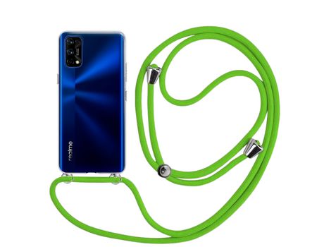 Funda cristal con Cordón verde para Realme 7 Pro
