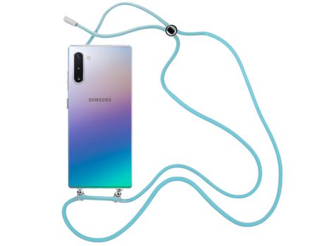 Funda cristal con Cordón azul para Samsung Galaxy Note 10