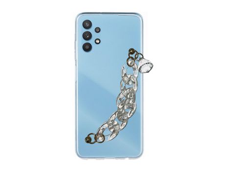 Funda cristal con Soporte diamante para Samsung Galaxy M23 5G