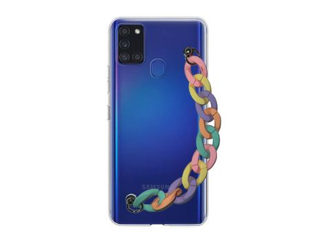 Funda cristal con Soporte rainbow para Samsung Galaxy A21s