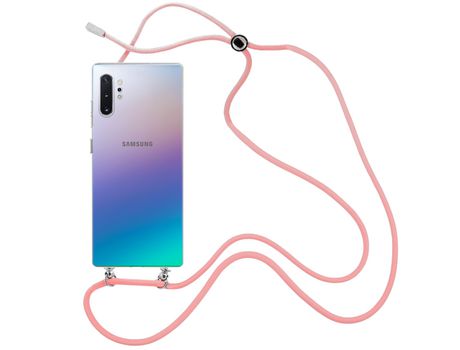 Funda cristal con Cordón rosa para Samsung Galaxy Note 10 Plus