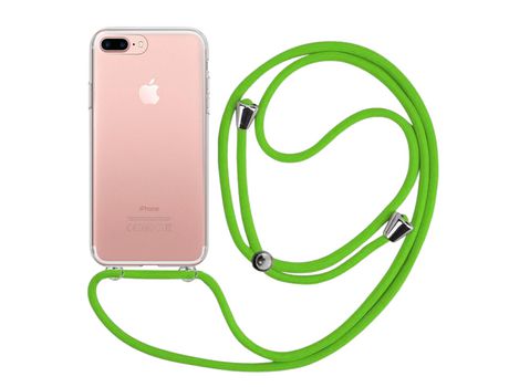 Funda cristal con Cordón verde para iPhone 8 Plus