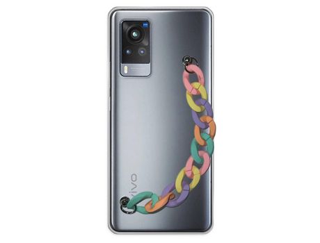 Funda cristal con Soporte rainbow para Vivo X60 pro