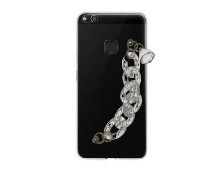 Funda cristal con Soporte diamante para Huawei P10 Lite