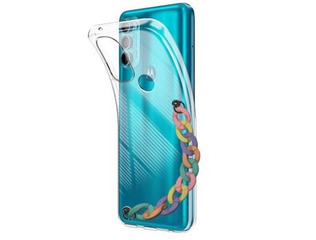 Funda cristal con Soporte rainbow para Motorola Moto G71 5G