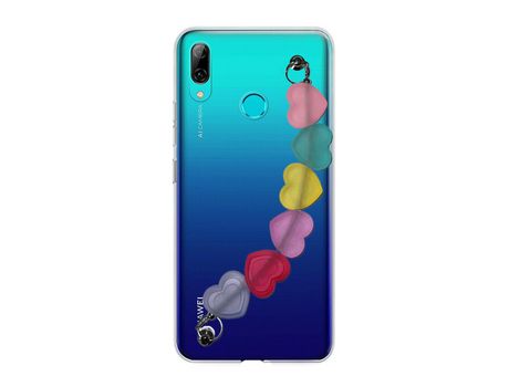 Funda cristal con Soporte Corazones para Huawei P Smart 2019