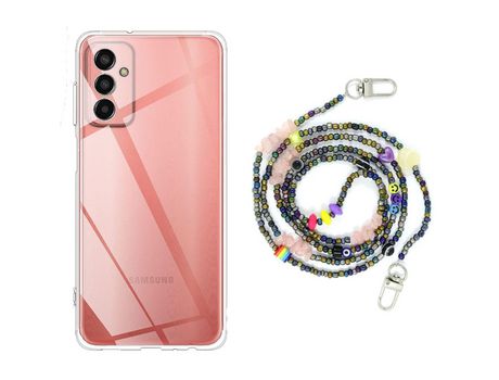 Funda cristal con Rosario smile para Samsung Galaxy M13 4G