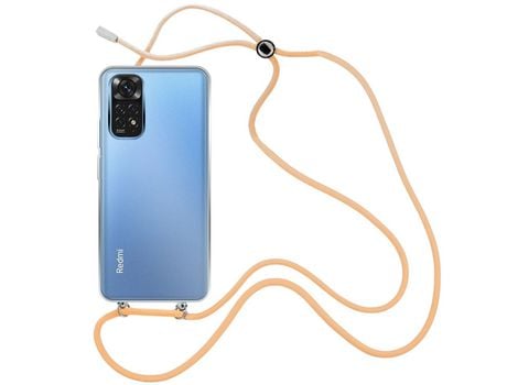 Funda cristal con Cordón Naranja para Xiaomi Poco M4 Pro