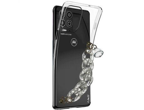 Funda cristal con Soporte diamante para Motorola Moto G100