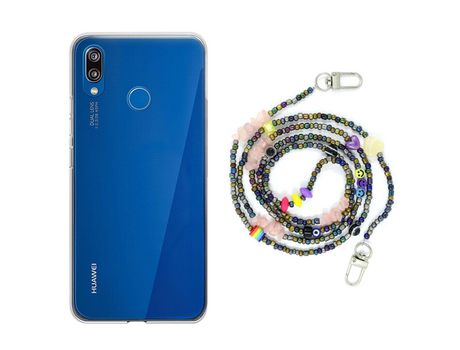 Funda cristal con Rosario smile para Huawei P20 Lite