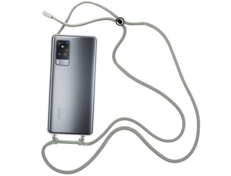 Funda cristal con Cordón Gris para Vivo X60 pro
